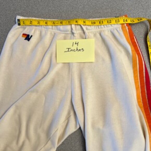 Aviator Nation 5 Stripe Vintage White Sweatpant XLarge - Picture 5 of 9